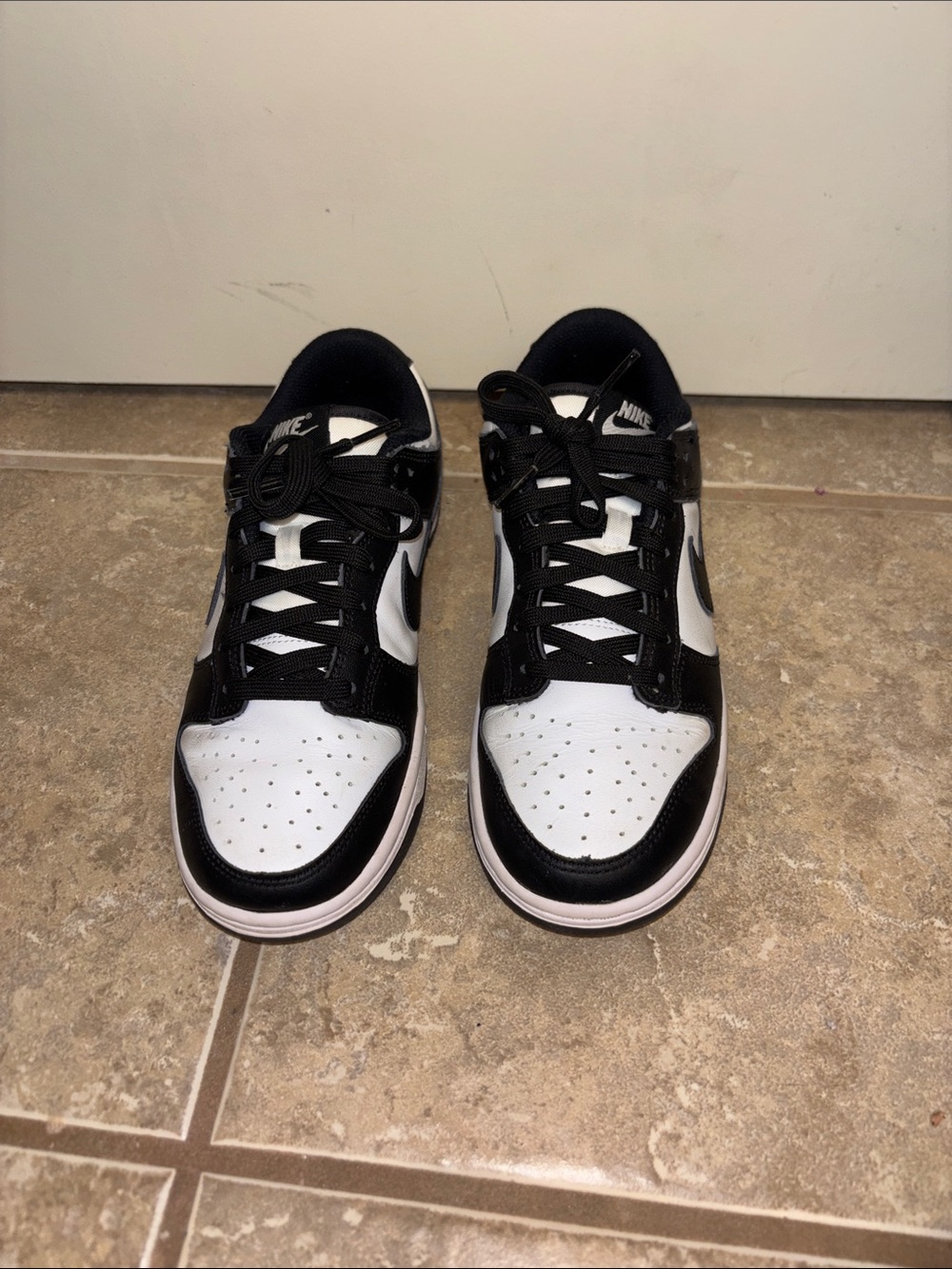 Nike Dunk Low Retro Panda Black and White Low-Top Sneakers 7.5